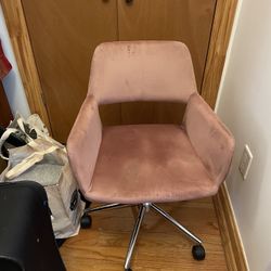 Plush Velvet Adjustable Desk Chair