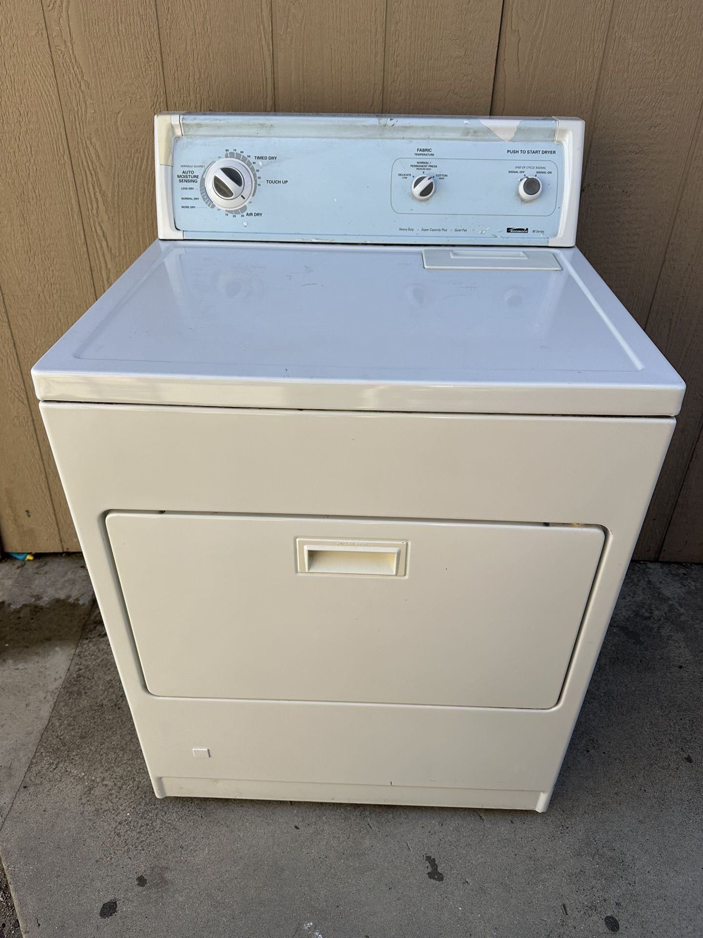 Kenmore 80 Series Gas Dryer Heavy Duty , Super Capacity, Quiet Pak Working Condition Can Test Here For U