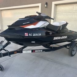 Like New 2014, Sea-Doo Gti Four Stroke, Three Seater Jet Ski Legal On All Lakes