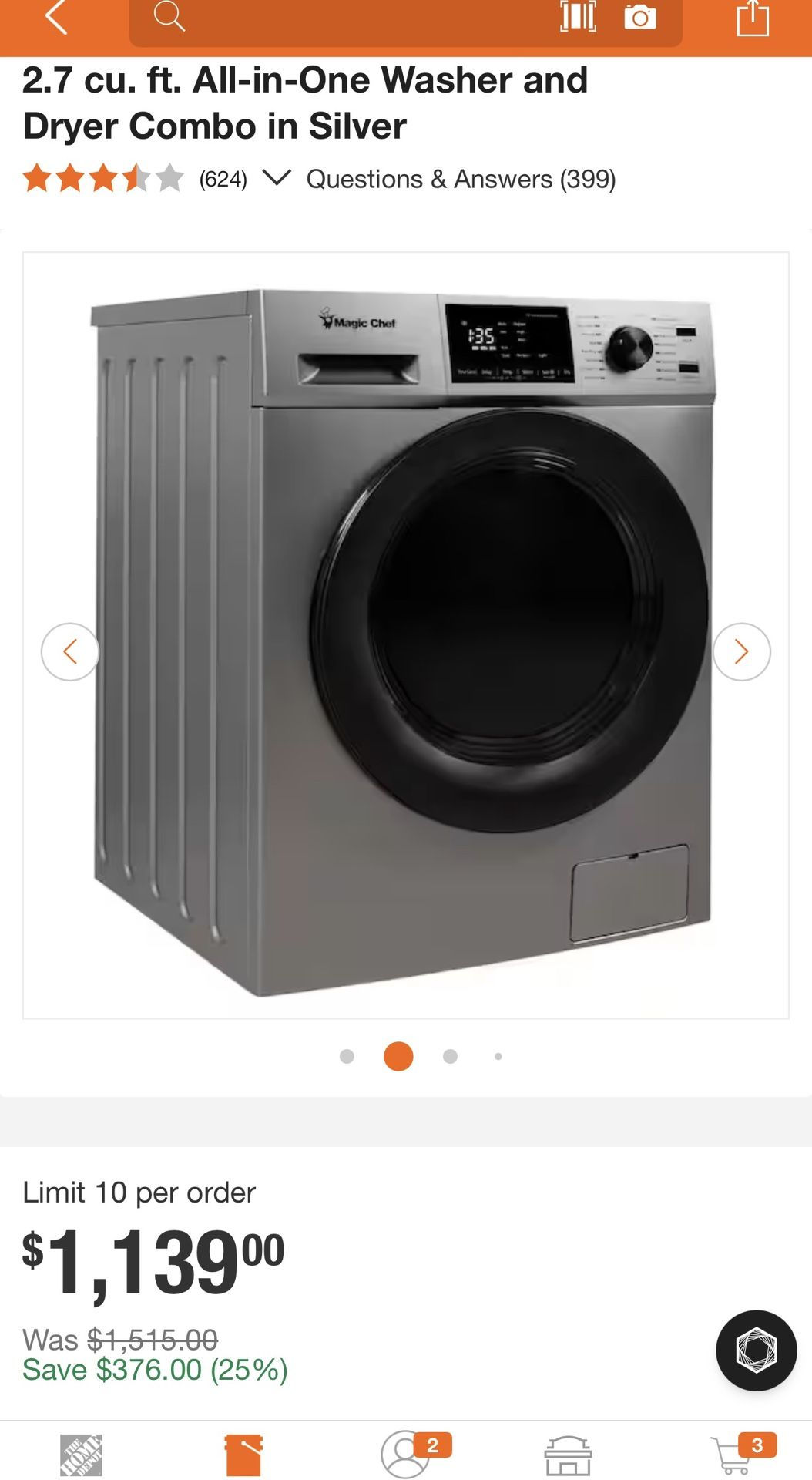 Magic chef Mobile Clothes Washer/drier