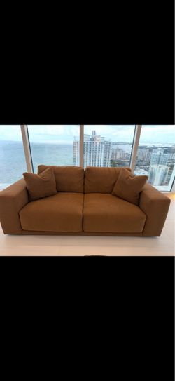 RH Cloud Track Arm Sofa – Warm Camel