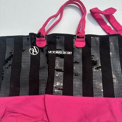 Victorias Secret Sequins 2Black Friday Weekender Duffle Bag Tote