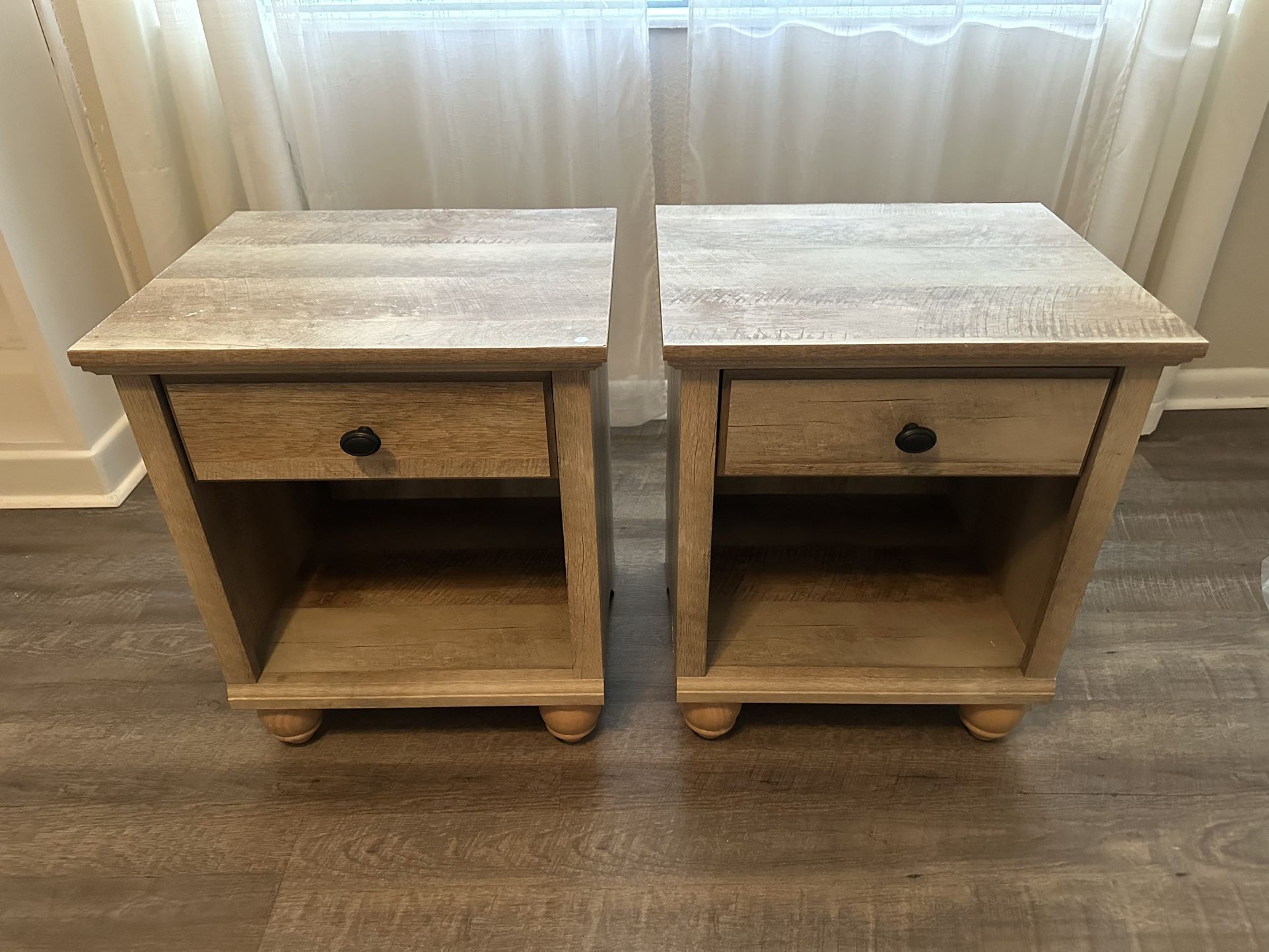 🛏️ Sauder Bedside Tables, Qty. 2