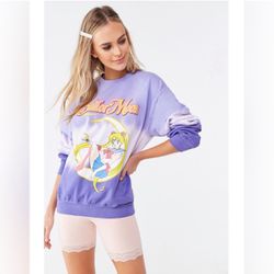 Retro Tiedye Purple Sailor Moon Crewneck Sweatshirt For Sale !!!