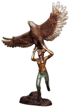 Bronze Indian Eagle Statue