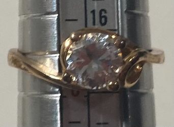 Vintage Sterling Silver Ring, Nice Clear Stone Design, Size 5 1/2, Nice Design, Quality, Jewelry, Accessory, Stamped 925, Clothing, 1160, Engagement R