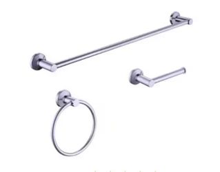 Brand New Chrome Bathroom Accessory Set 3-Piece