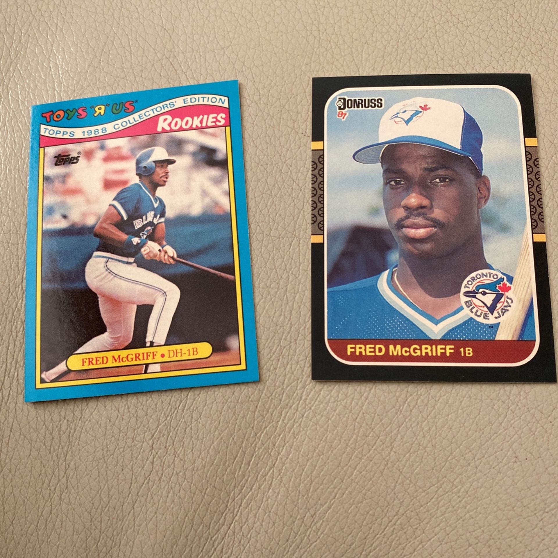 1987 Donruss And 1988 Topps Collectors Edition Fred Mcgriff