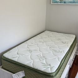 Extra firm twin spring mattress with pillowtop