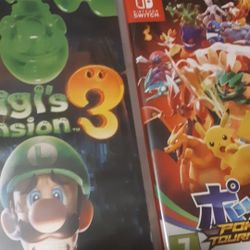 Nintendo Switch Games (Luigi's Mansion 3, Pokken Tournament DX, Splatoon 2) (Pickup Only)