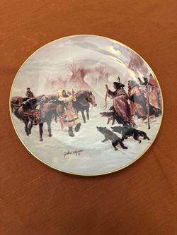History The Trader plate by John Clymer authentic