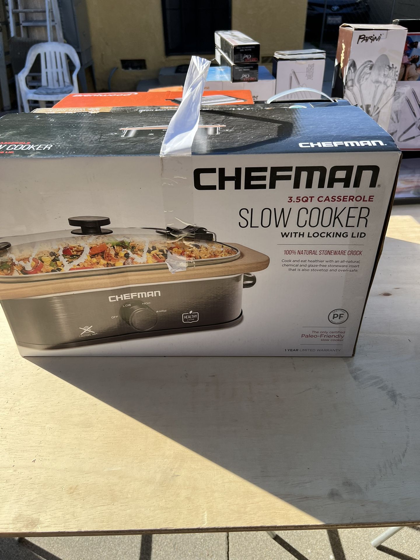 Chefman Casserole Slow Cooker 3.5 Qt