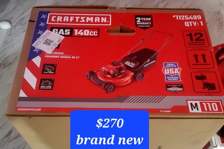 CRAFTMAN LAWN MOWER NEW