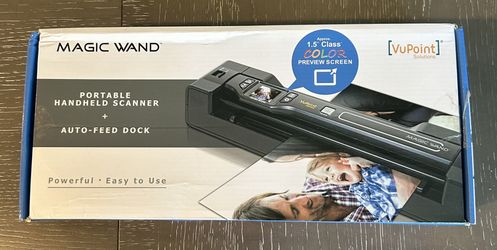 Magic Wand Document/Photo 2-in-1 Portable Scanner & Auto-Feed Dock
