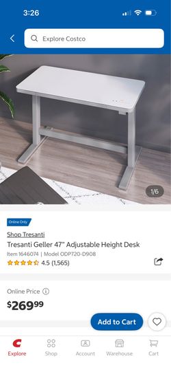 Ajustable height desk