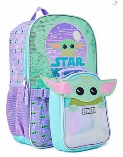 Baby Yoda Backpack w/ Lunchbag