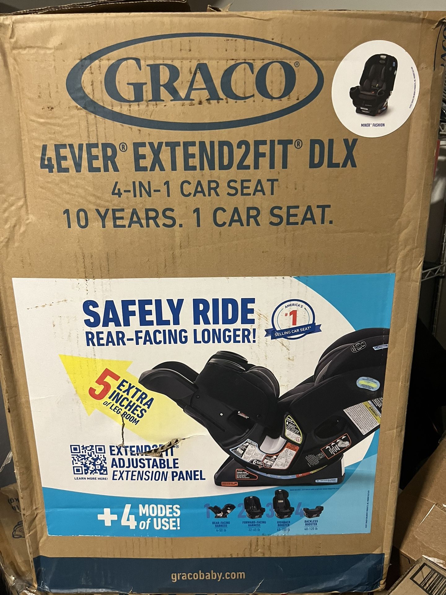 Graco 4ever Extend2fit DXL 4-in-1 Car Seat