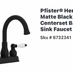 Pfister- 4 Inch Centerset Bathroom Sink Faucet