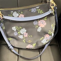 Coach Blue Floral Handbag