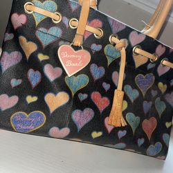 Y2K Vintage Dooney & Brouke Multi Color Heart Handbag