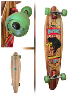 Kryptonics California Cruiser Complete Longboard Skateboard Woodgrain Deck