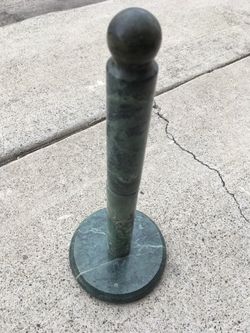 Marble hand paper towel stand