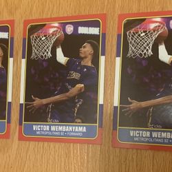 Victor Wembanyama Fleer style cards