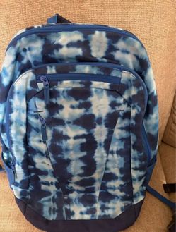 Lands’ End Blue Variegated Book Bag Backpack