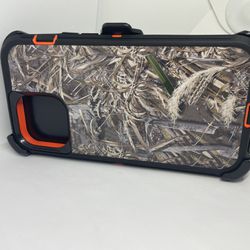 For iPhone 13 Pro Max Camouflage Belt Clíp Case 