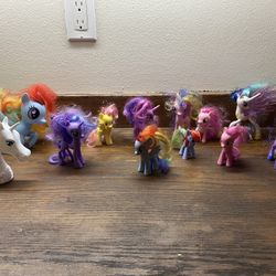 12 Pony Unicorn Figurines 
