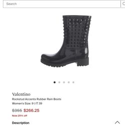 Black Rubber Rain Boots