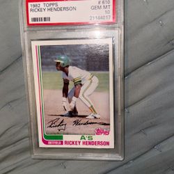 Rickey Henderson 1982 Topps, Chewing Gum, Baseball Card  