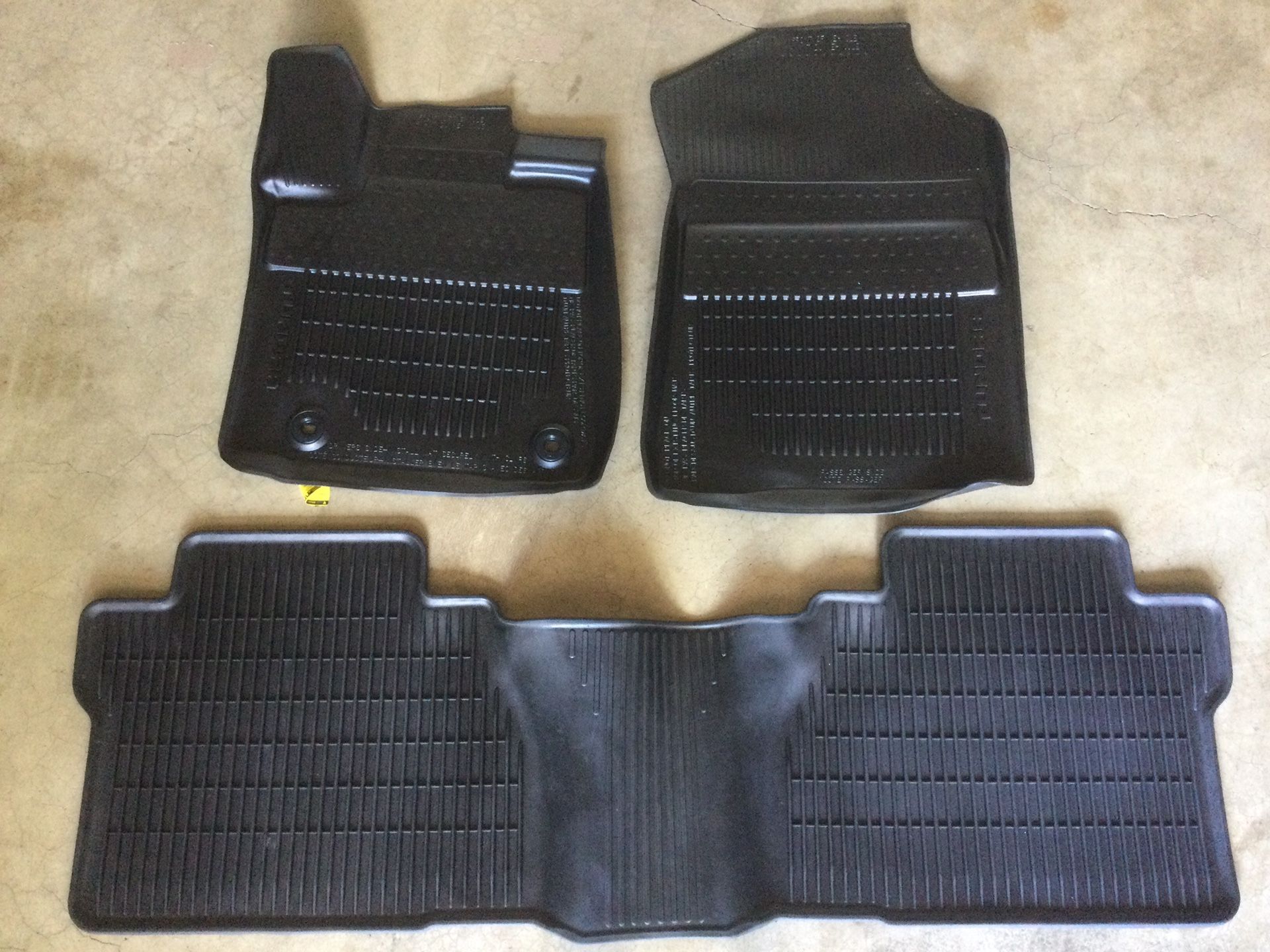 Genuine OEM Toyota Tundra All Weather Floor Mats