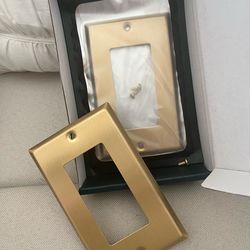 New - 4 each Gold Switch plates
