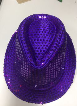 Light up sequin FEDORA
