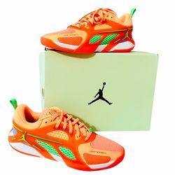 Air Jordan Basketball Shoe Men's Peach/Orange Size 12  in OG Box