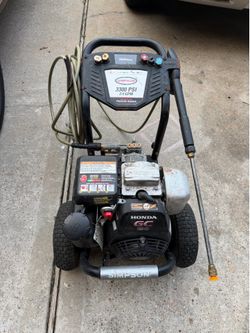 Simpson 3300 PSI / 2.4 GPM Pressure Washer – Honda GC190 Engine – Runs Great