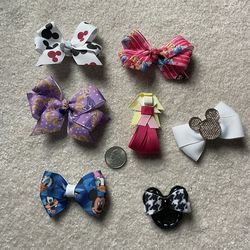 Disney Hair Bows Lot - 7 Total for $5!