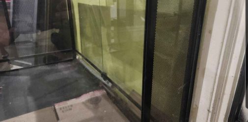 Glass Door with Screen Panel