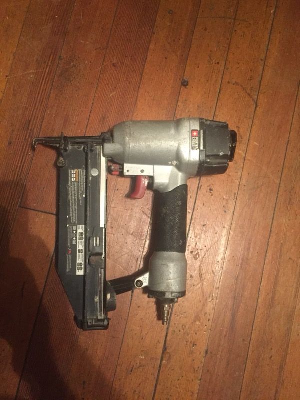 Porter cable air finish nail gun works good