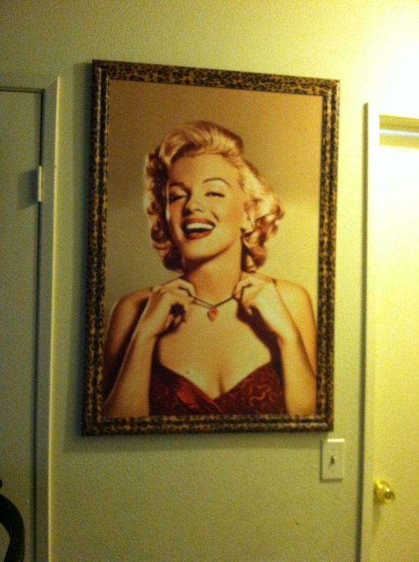 Marilyn monroe cheetah print frame