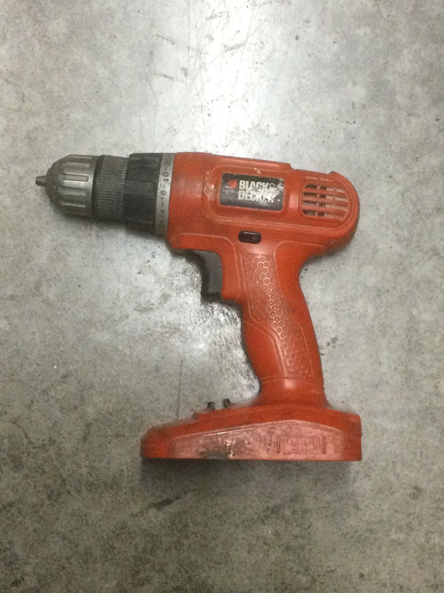 BLACK + DECKER 24V CORDLESS DRILL **BARE TOOL** 24  VOLT B&D