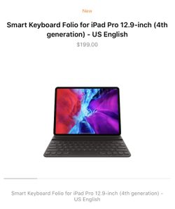 12.9 inch iPad Pro Smart Keyboard folio + coverbuddy