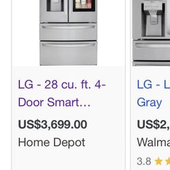 LG Thin Q  refrigerator