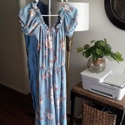 Nordstrom Floral Jumpsuit Size M