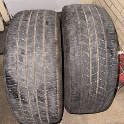 Set Of 2 Tires NATIONAL COMMANDO HTS 275/55R20 117H. One Has A Patch