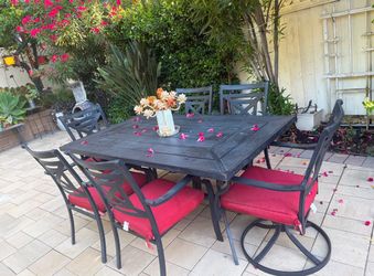 Outdoor Patio Dining Set with 6 Chairs