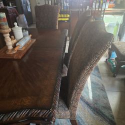 Wood Dinner Table And Chairs
