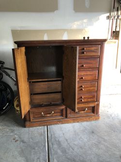 Antique dresser, very sturdy (All wood)!!