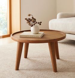 West Elm Asher Coffee Table 28” diameter